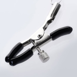 Кольцо с зажимами на соски ToyFa Metal